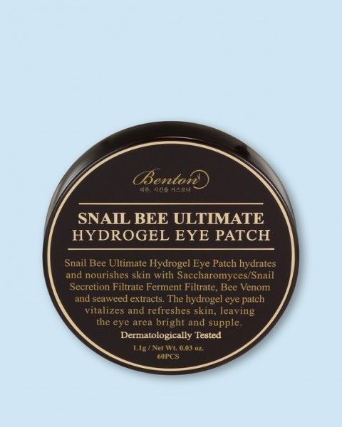 Benton - Hydrogelové polštářky pod oči s vysokou koncentrací hlemýždího extraktu a včelího jedu