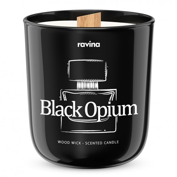 Black Opium - Sojová vonná svíčka ve skle