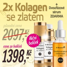 2 Kolageny se zlatem + Dvoufázové sérum ZDARMA