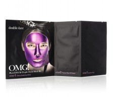 DOUBLE DARE - Tříkomponentní komplex masek OMG! Platinum Purple Facial Mask Kit