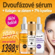 Dvoufázové sérum + Kolagen se zlatem + 7% kyselina